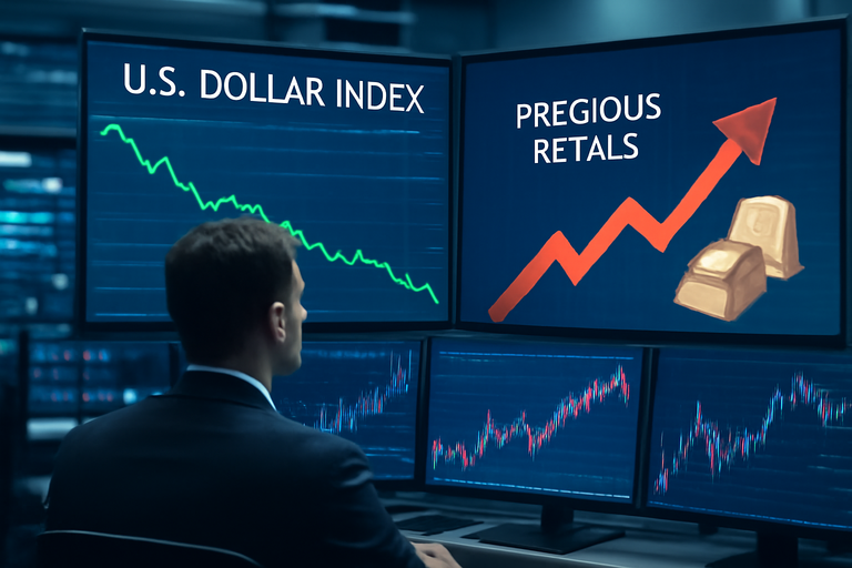 【即時新聞】川普對美元貶值表態無感引發拋售,貴金屬與大宗商品價格創紀錄飆漲