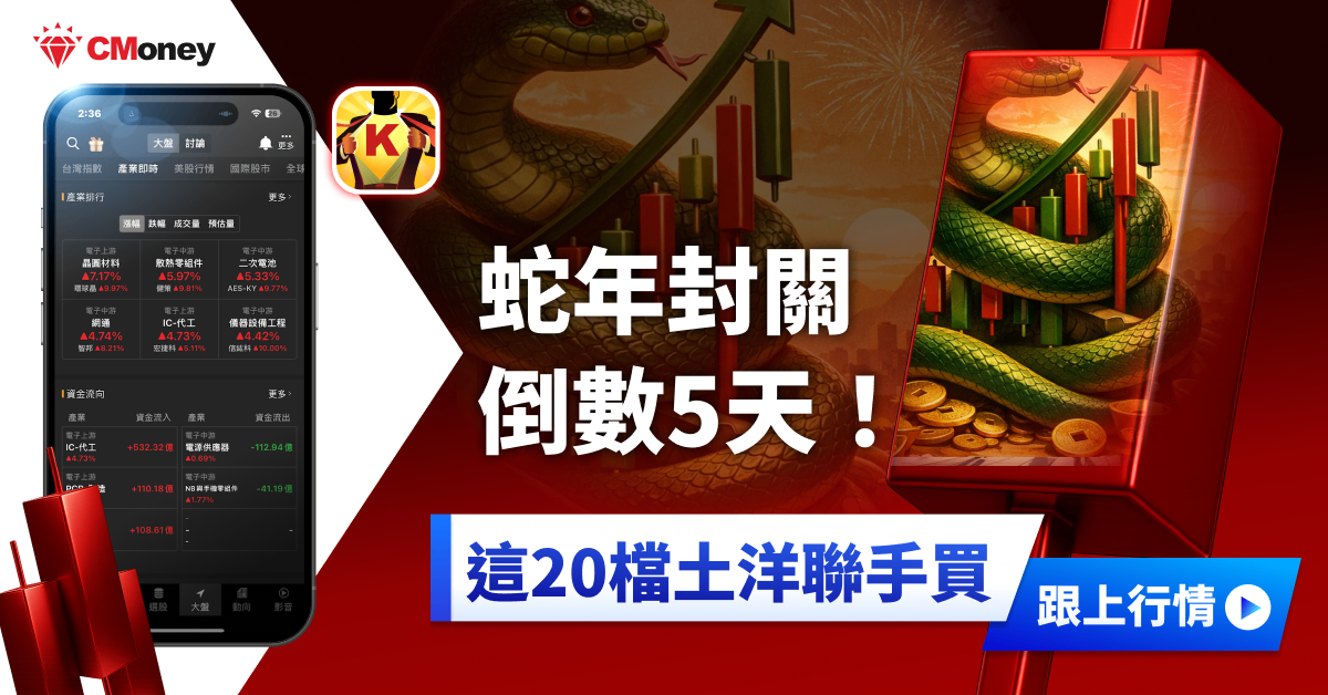 蛇年封關倒數5天!「這20檔」土洋聯手布局!