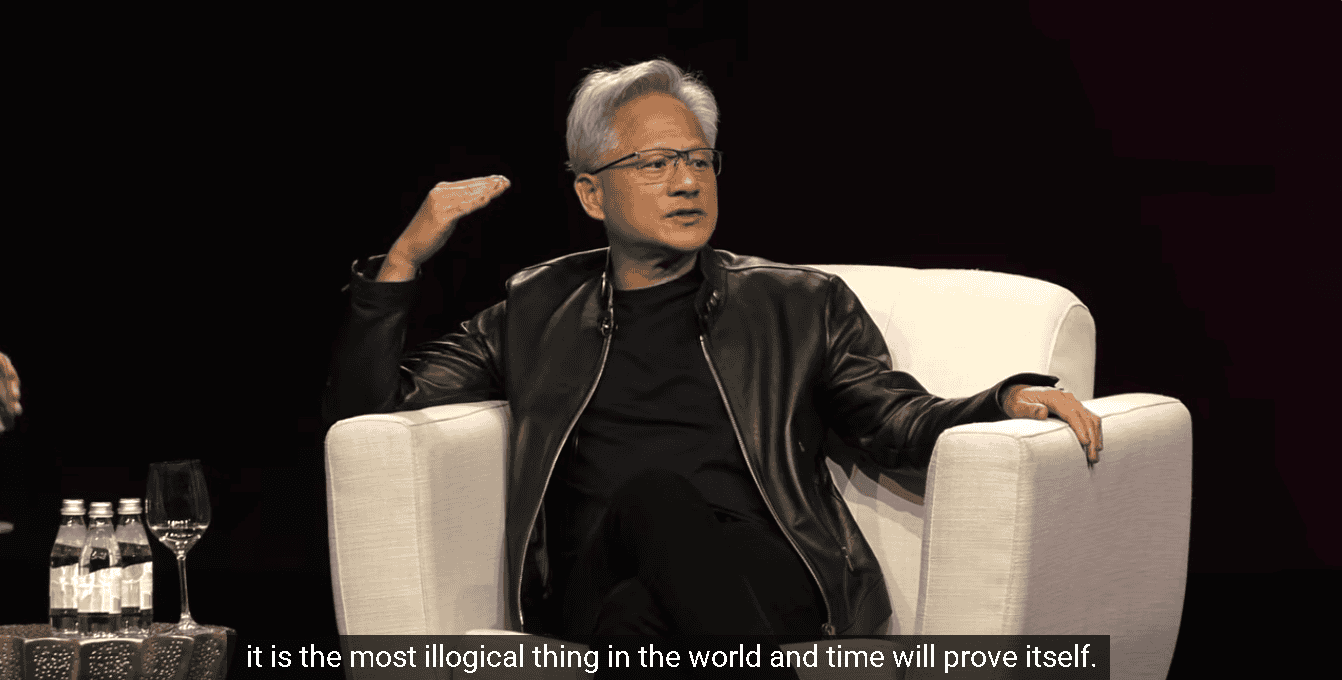 【匯金油整理】黃仁勳：AI取代軟體的看法，不合邏輯