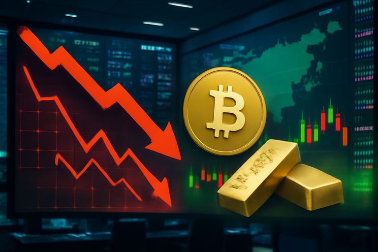 【即時新聞】美股科技股賣壓重擊亞股，比特幣與黃金同步跳水，日韓股市慘綠