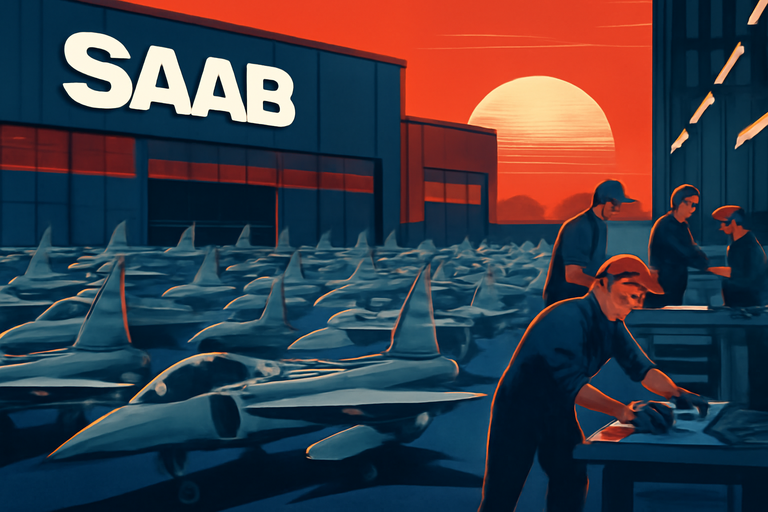【即時新聞】瑞典軍工大廠Saab AB Q4訂單衝破千億克朗，營收年增三成展現強勁動能
