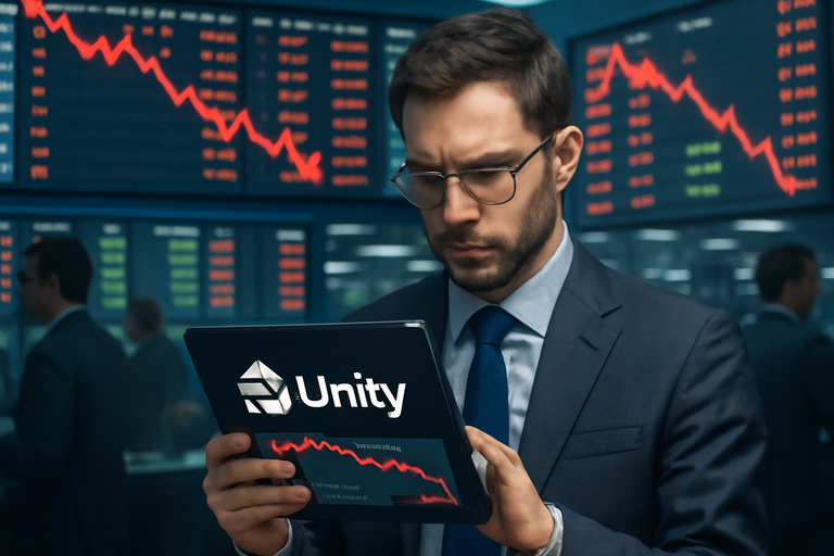 【即時新聞】軟體大廠Unity股價連七日下殺，波段跌幅逾三成且營運虧損未止
