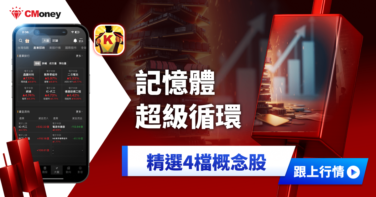記憶體超級循環啟動，「4檔概念股」迎結構性行情！