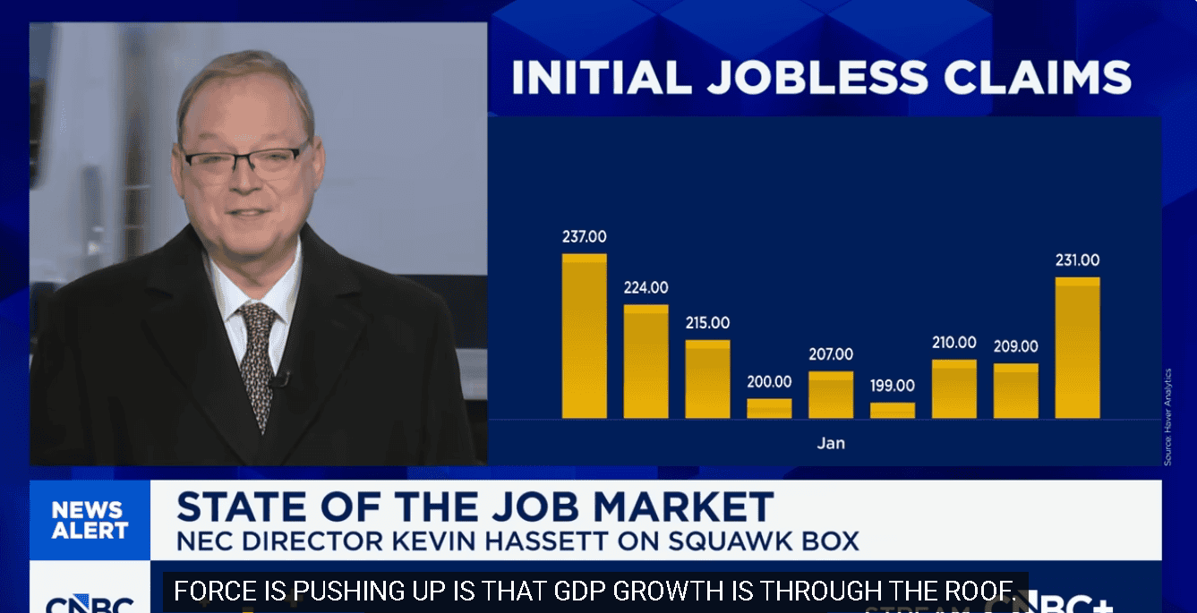 【匯金油整理】哈塞特：「就業成長應較小，不必驚慌。」