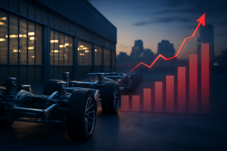 【即時新聞】美國車橋周五發布財報，市場預期每股虧損大幅縮減且營收微增