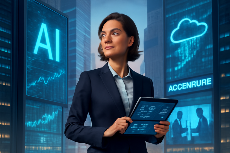 【美股動態】埃森哲AI不採用不升遷，股價回跌是佈局窗口