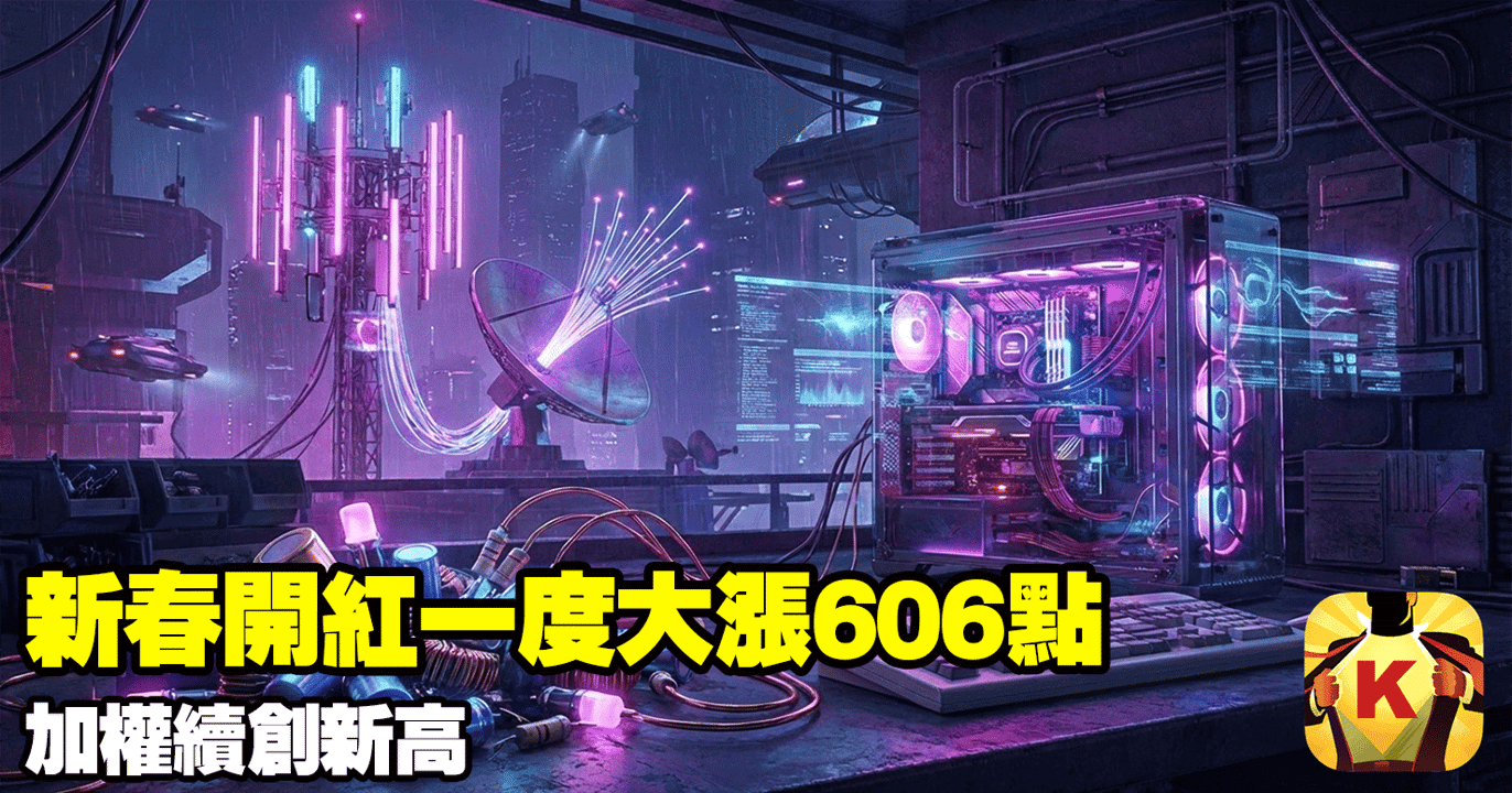 【台股盤後】新春開紅一度大漲606點,加權續創新高