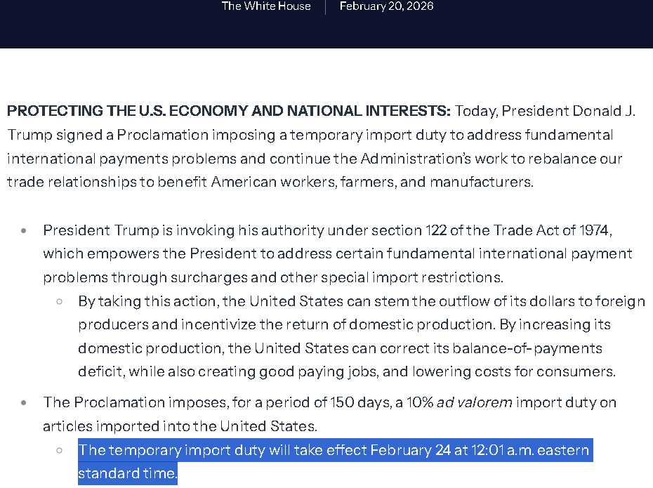 【匯金油整理】川普援引其他法條，維持「對等關稅」立場