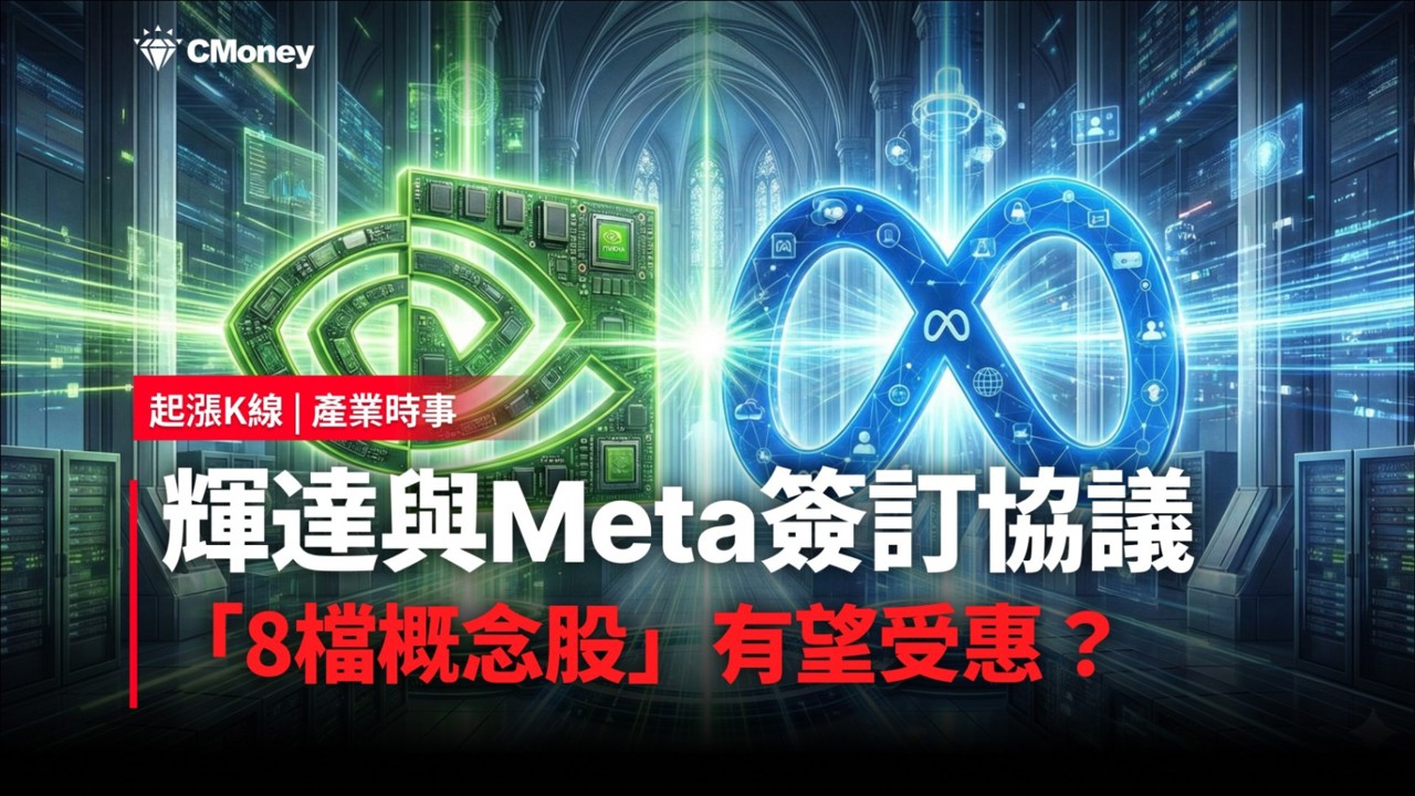 【最新消息】輝達與Meta簽訂協議，「8檔概念股」有望受惠？