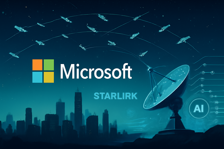 【美股動態】微軟綁定Starlink，搶占全球社區網路樞紐