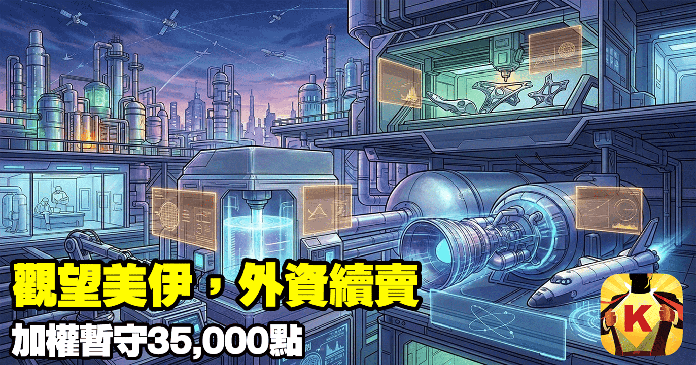 【台股盤後】觀望美伊,外資續賣,加權暫守35,000點