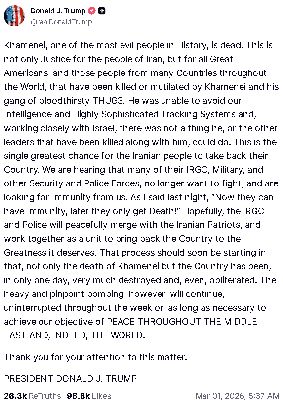 【匯金油整理】川普呼籲最高法院重審關稅裁決