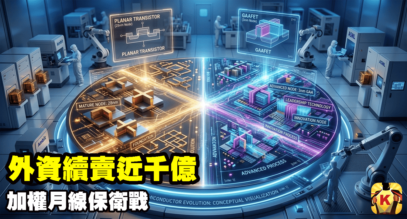 【台股盤後】外資續賣近千億,加權月線保衛戰