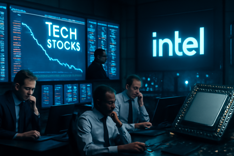 【美股動態】英特爾避險情緒升溫重挫五趴