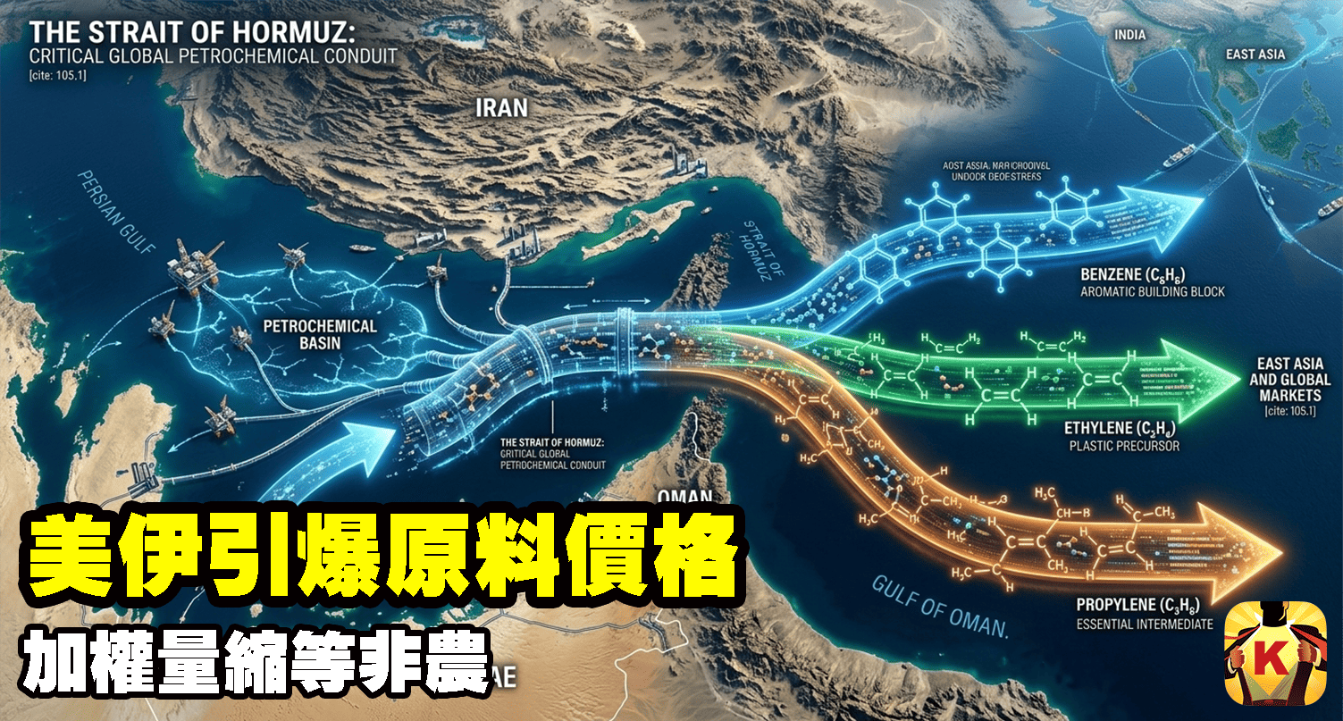 【台股盤後】美伊引爆原料價格，加權量縮等非農