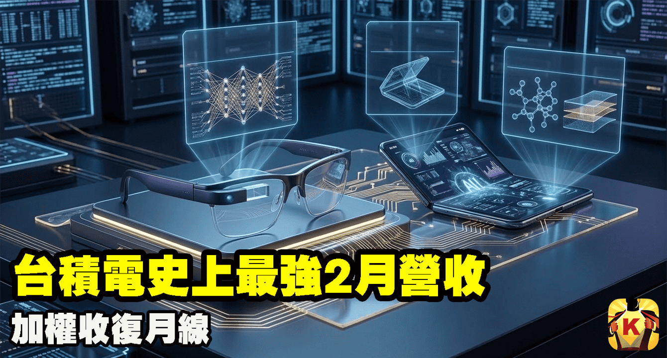 【台股盤後】台積電史上最強2月營收,加權收復月線