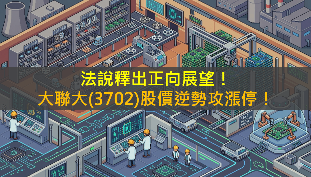 法說釋出正向展望!大聯大(3702)逆勢攻漲停!