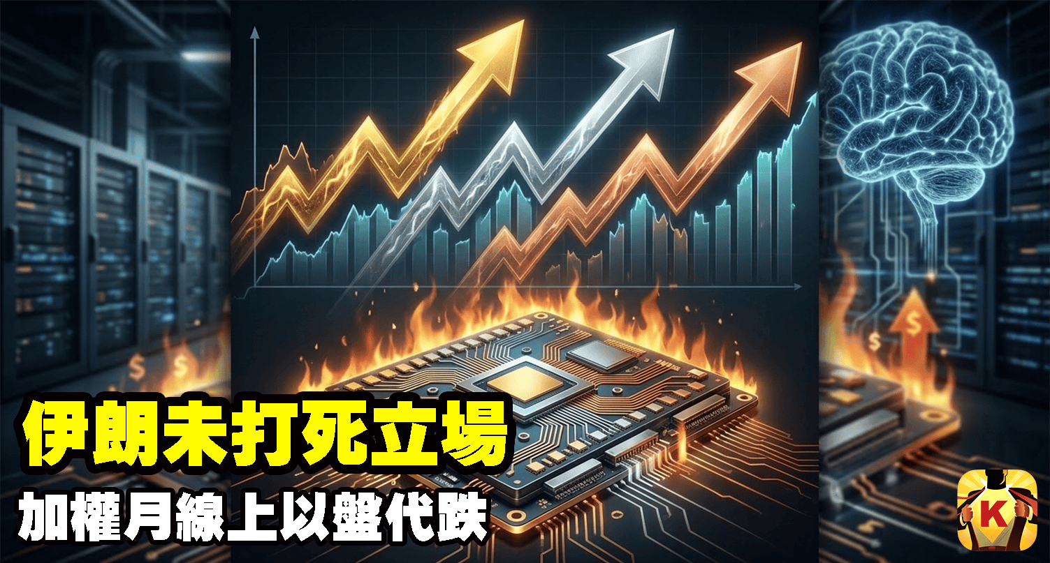 【台股盤後】伊朗未打死立場,加權月線上以盤代跌