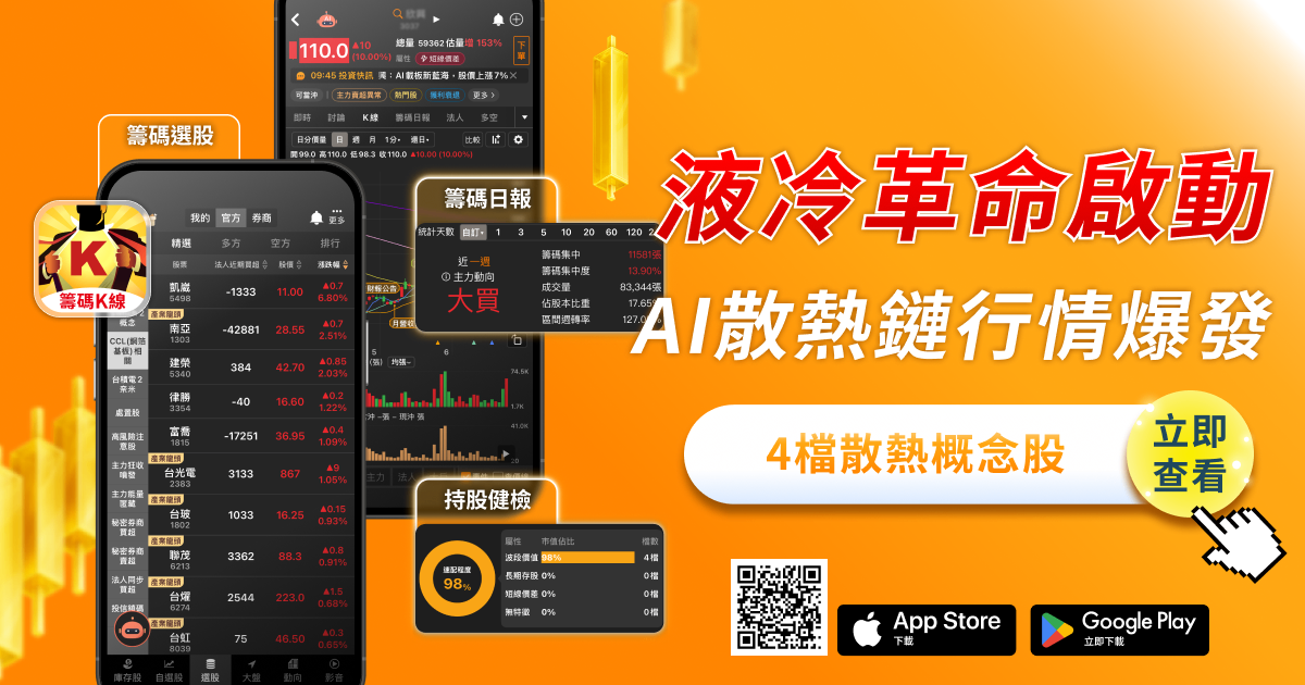 【搶先關注】液冷革命全面爆發，「4檔概念股」強勢卡位！