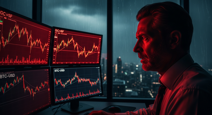 【即時新聞】聯準會決策引發避險資產拋售潮,黃金與比特幣齊跌破關鍵支撐