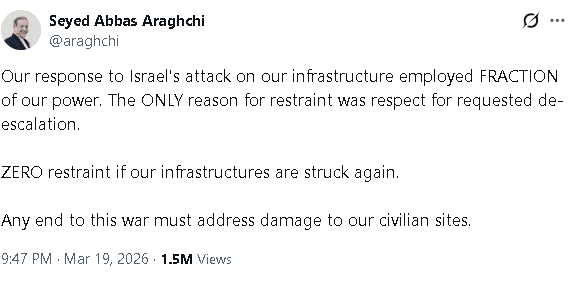 【匯金油整理】伊朗：設施如再遭襲將「不再克制」