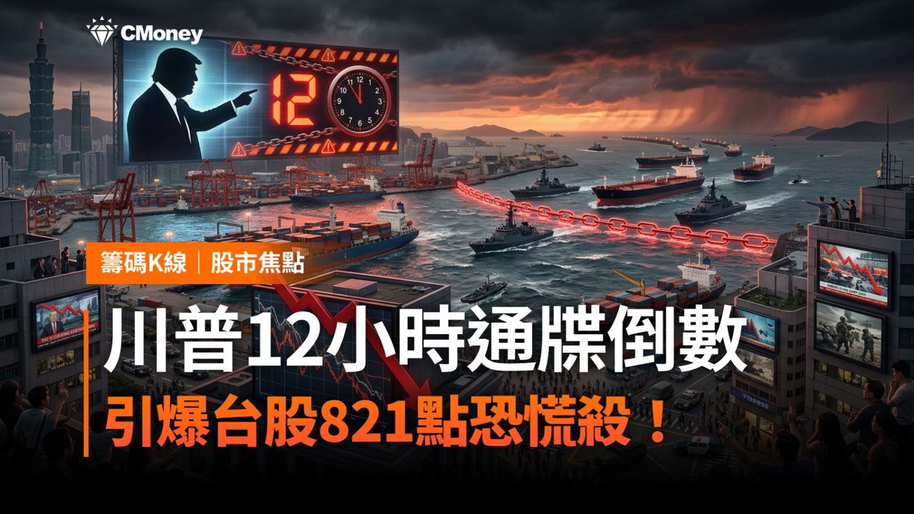 【搶先查看】川普12小時通牒倒數!引爆台股821點恐慌殺?