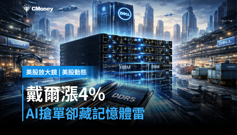 【美股動態】戴爾單日漲4％，AI伺服器搶單背後的記憶體地雷