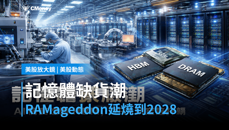 【美股動態】RAMageddon來襲,記憶體缺貨潮要等到2028年才解?