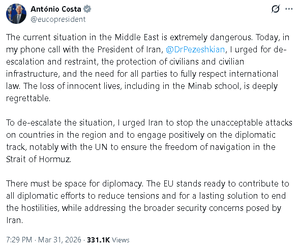 【匯金油整理】伊朗外長：「美伊彼此信任度為零！」