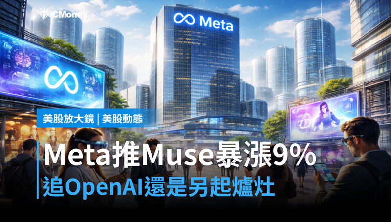 【美股動態】Meta推Muse Spark單日暴漲9％，追OpenAI還是另起爐灶？