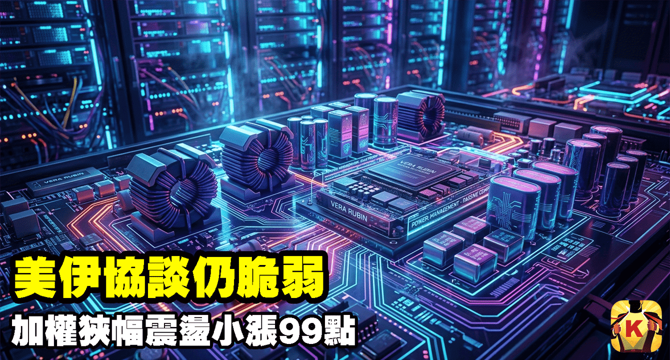 【台股盤後】美伊協談仍脆弱,加權狹幅震盪小漲99點