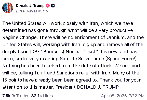 【匯金油整理】白宮發言人:「已否決伊朗提出的10項要點!」