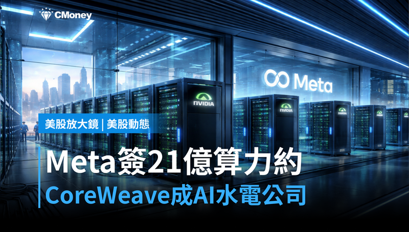 【美股動態】Meta簽下21億算力合約，CoreWeave憑什麼成為AI基礎設施的水電公司？
