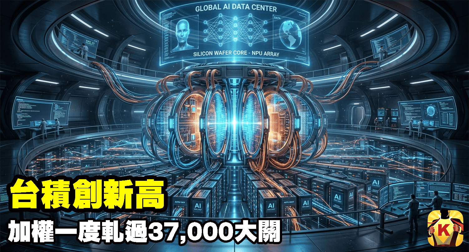 【台股盤後】台積創新高，加權一度軋過37,000大關