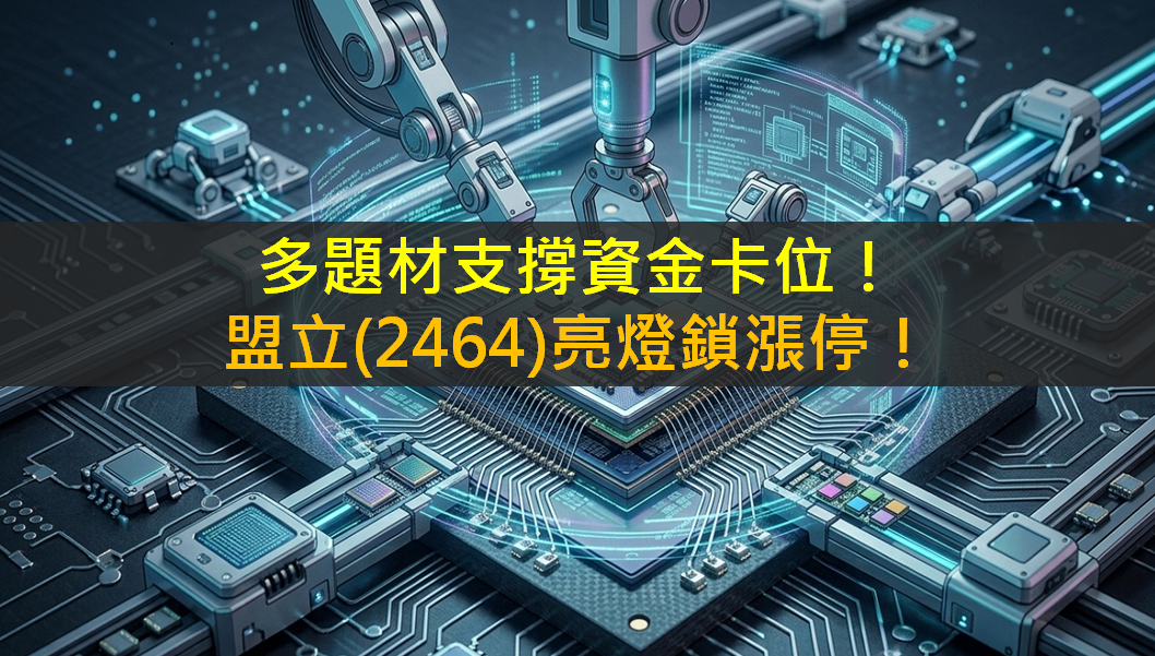 多題材支撐資金卡位！盟立(2464)亮燈鎖漲停！