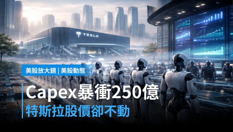 【美股動態】Capex暴衝250億，特斯拉股價卻動不了？