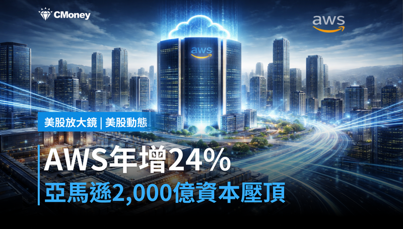 【美股動態】AWS年增24％、資本支出2,000億美元壓頂，亞馬遜財報今晚見真章