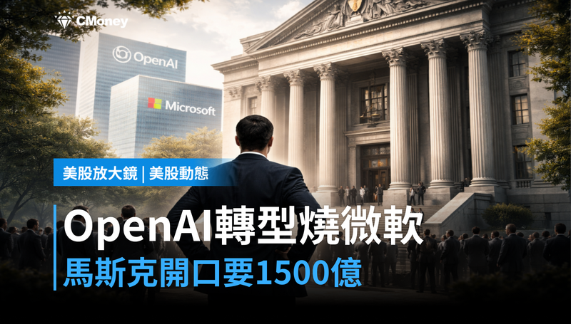 【美股動態】OpenAI轉型燒到微軟，馬斯克開口要1500億