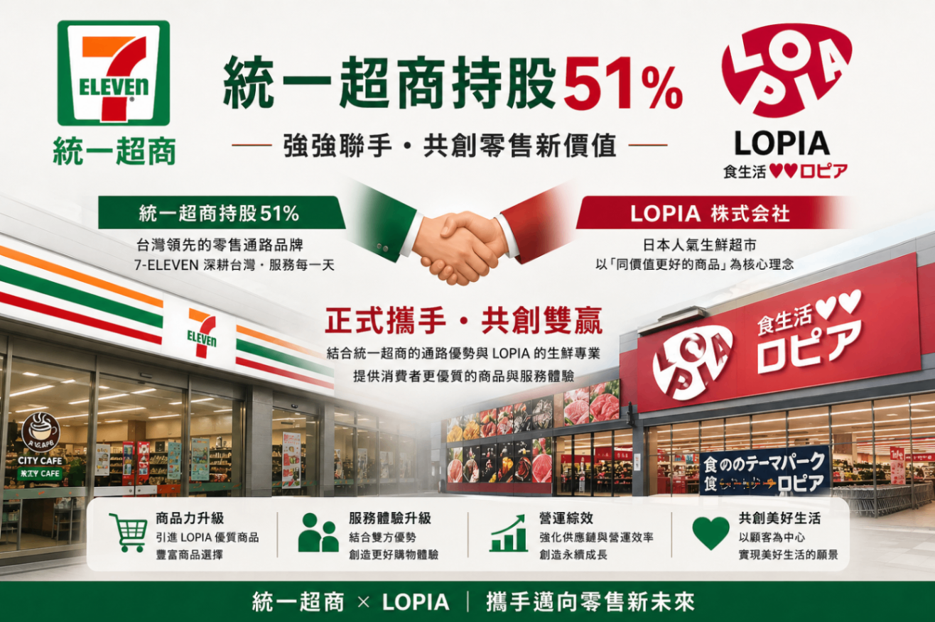 砸20億元吃下「日本版好市多」　統一超併購家樂福後再出手！持股LOPIA過半股權...業界一看全懂了