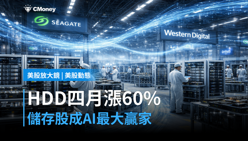 【美股動態】HDD四月漲60％，英特爾以外沒人比得上？儲存股悄悄成為AI最大贏家