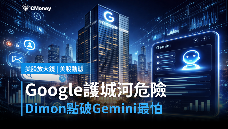 【美股動態】Google搜尋護城河要破了？Dimon一句話點出Gemini最怕的事
