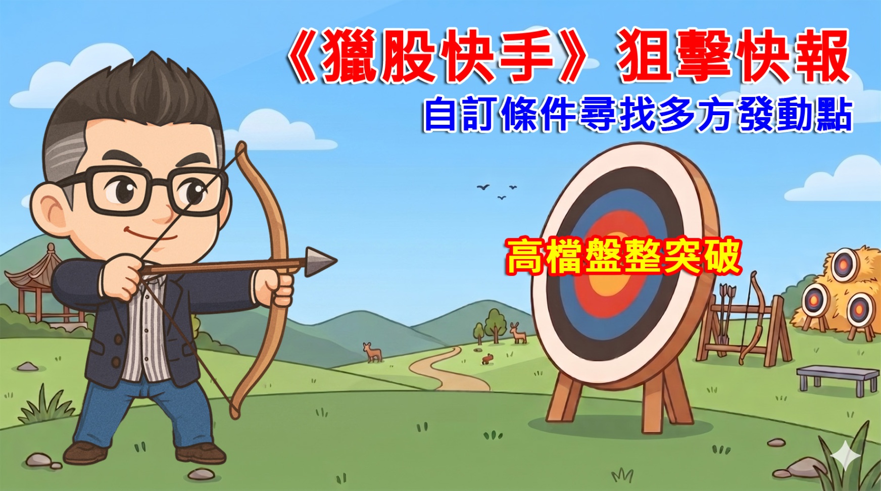 高檔盤整突破_自訂條件尋找多方發動點