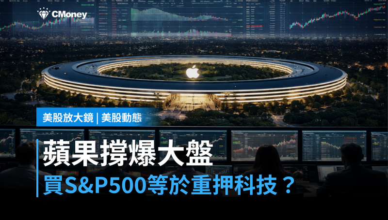 【美股動態】蘋果佔S&P 500高達6.78％，買大盤等於重押科技？