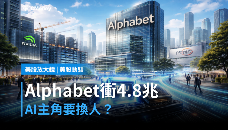 【美股動態】Alphabet市值4.8兆美元要超越輝達？AI戰場的主角正在換人