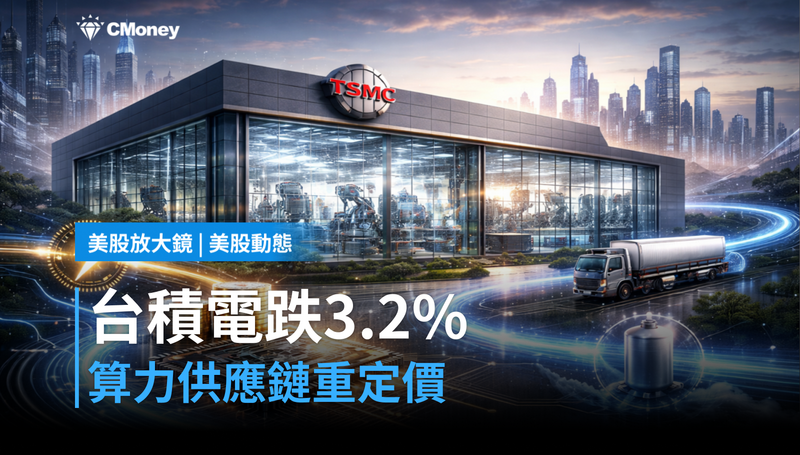 【美股動態】台積電跌3.2％背後，算力供應鏈正在重新定價