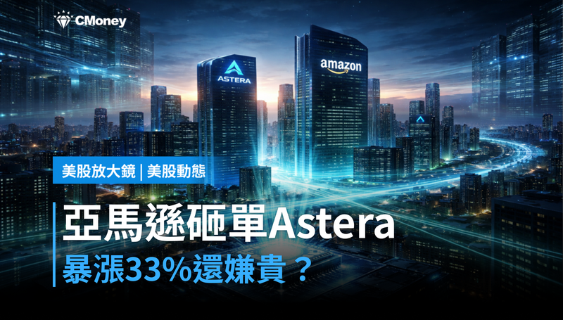 【美股動態】亞馬遜砸單Astera，漲33％還嫌貴？
