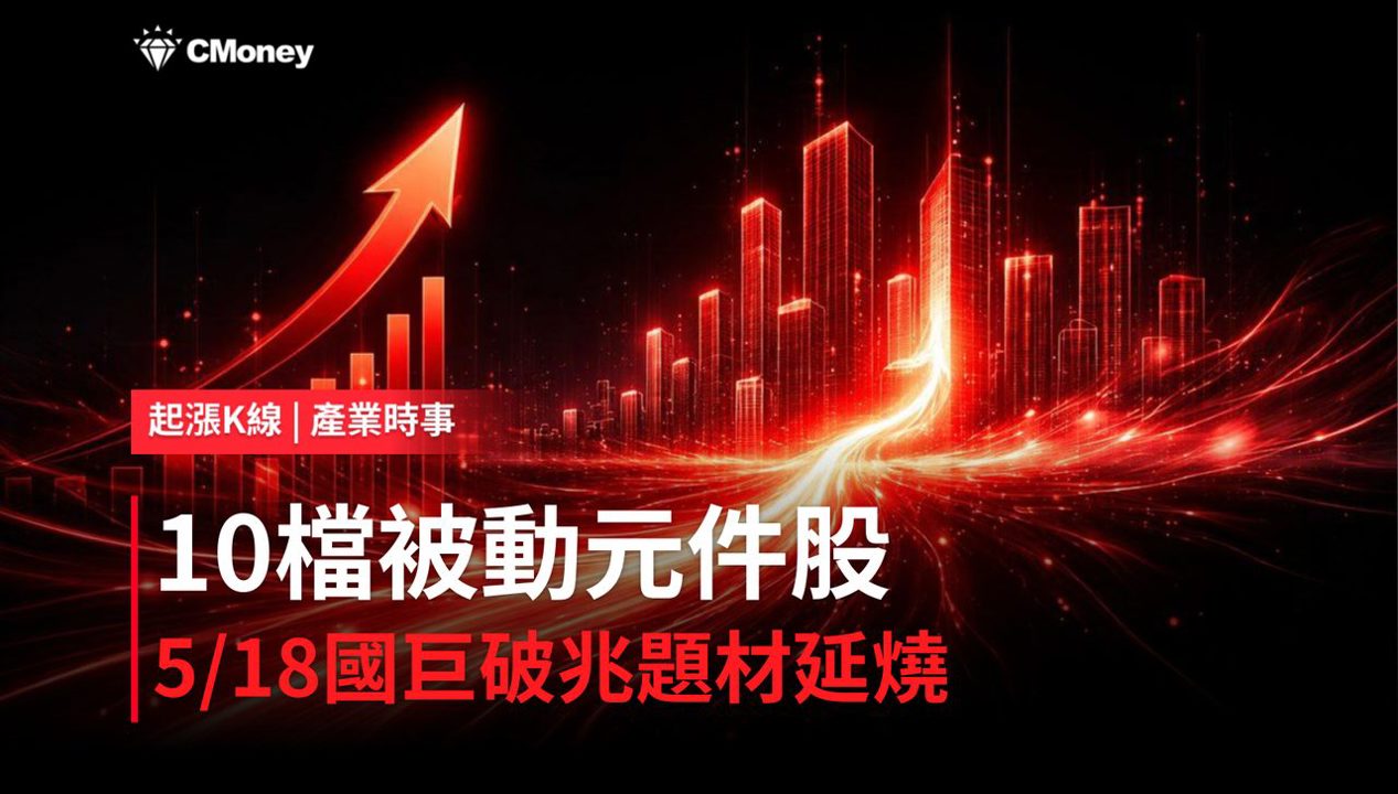 【最新消息】5/18國巨破兆題材延燒，「10檔被動元件概念股」強勢上攻！