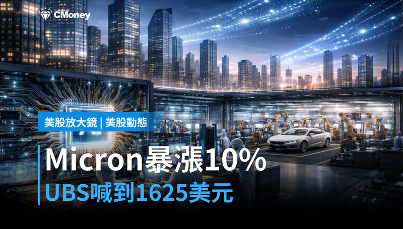 【美股動態】Micron暴漲10％，UBS喊到1,625美元——特斯拉要被擠出前七大了？
