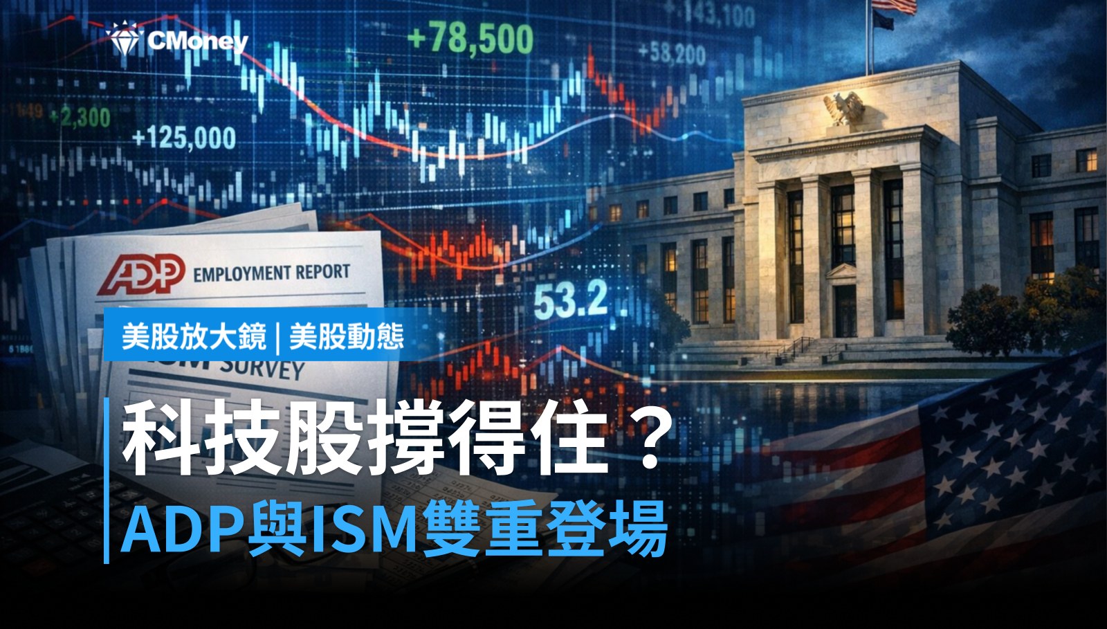 【美股盤前】ADP與ISM今日雙重登場，科技股撐得住嗎？（2026.06.03）