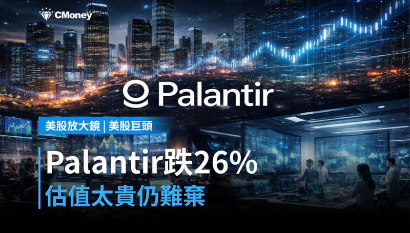 【美股巨頭】跌26％卻還沒人敢放棄？Palantir估值太貴是唯一原因